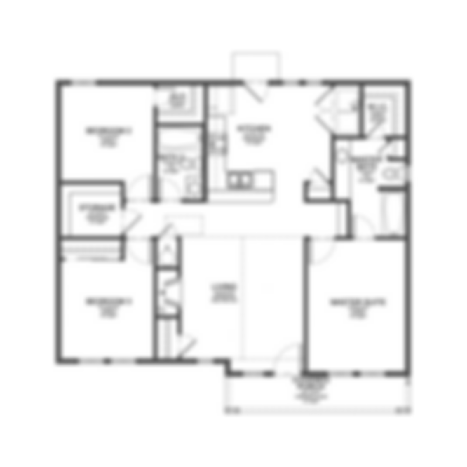 1 BHK Floor Plan
